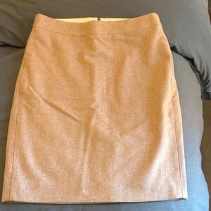 J. Crew Tan Pencil Skirt